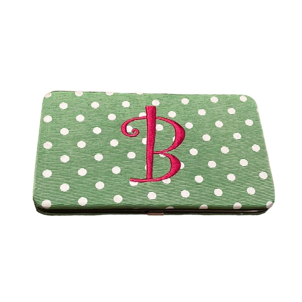 Mainstreet Collection Monogramed B Flat Wallet
